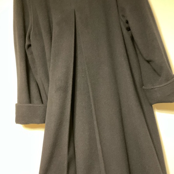 Petites by Jonathan Michael 14P Women’s Black Cashmere Long Coat Vintage Luxury - Picture 8 of 11